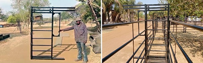 Very strong sliding gates for cattle chutes