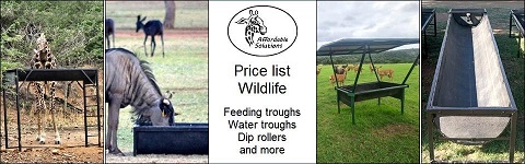 Affordable Solutions - Wildlife feeding and water troughs