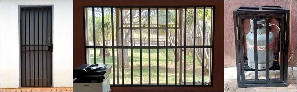 Security gate burglar bars gas bottle cages