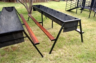 Boerbok voerbak met trap 900mm hoog