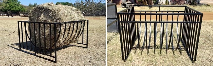 Baal ring mandjie vir ronde gras bale